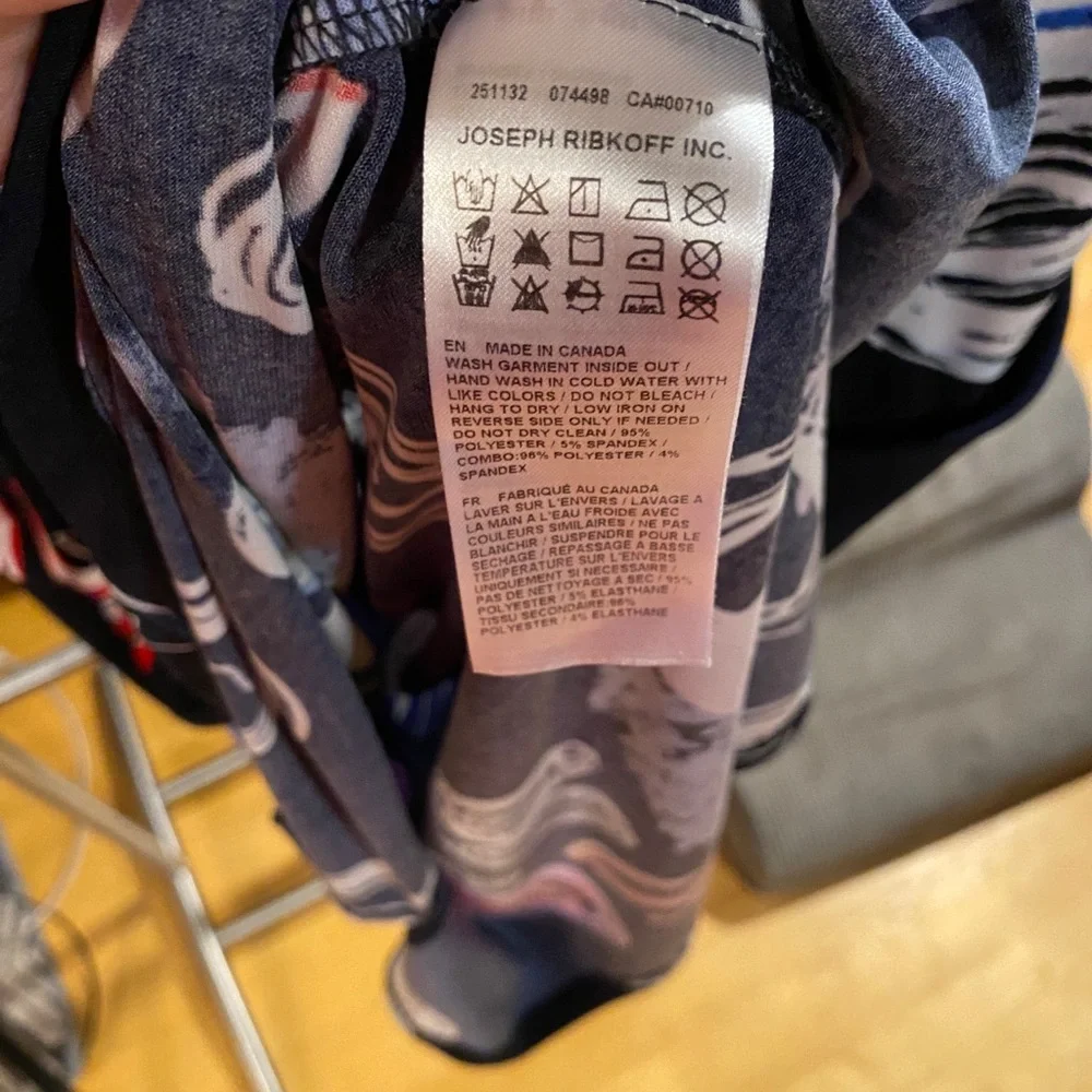 Joseph Ribkoff Abstract Boat Neck Top Style 251132 - Picture 4 of 8